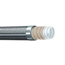 Ống mềm  nhựa nhiệt dẻo PTFE  bên ngoài với dây bện thép không gỉ ( ống nòng cuộn làn sóng)