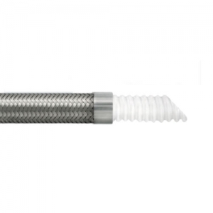 Ống mềm  nhựa nhiệt dẻo PTFE  bên ngoài với dây bện thép không gỉ ( ống nòng cuộn làn sóng)